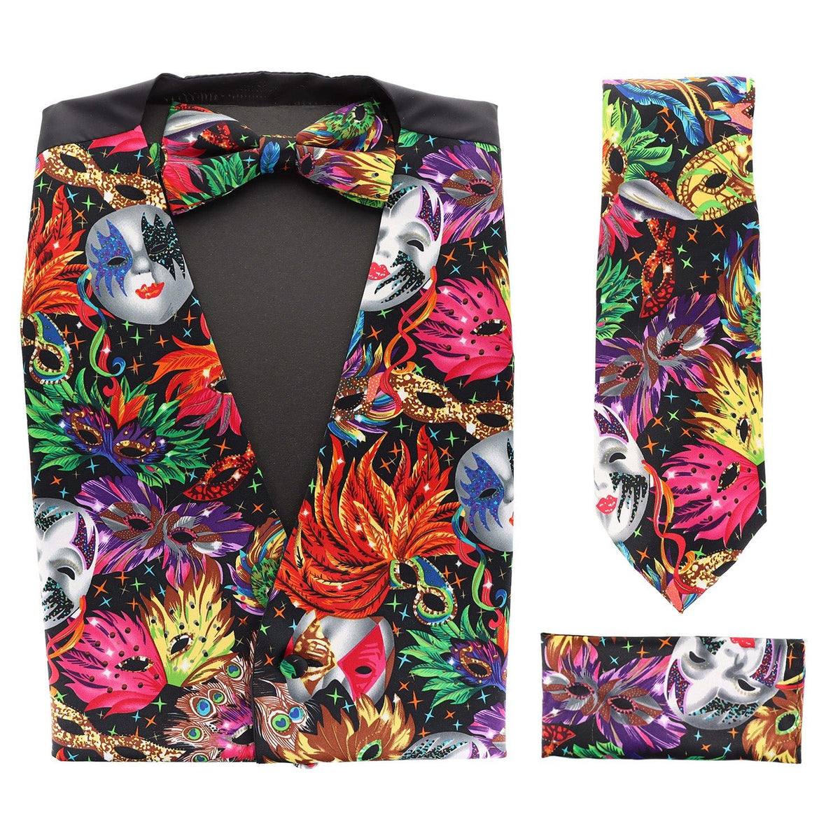 Vittorio Farina Mardi Gras FULL Vest Set by Classy Cufflinks - MARDI-S - Classy Cufflinks