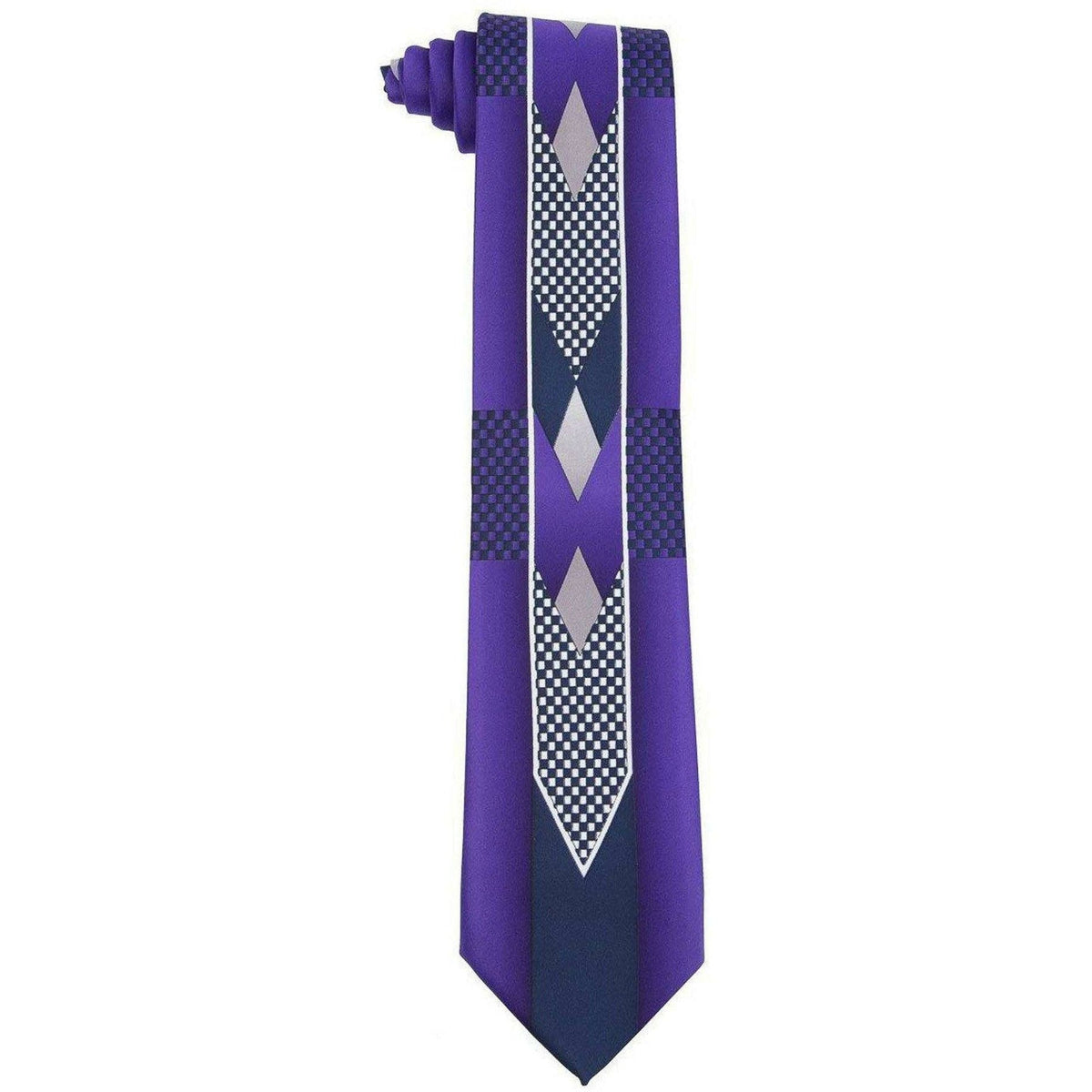 Vittorio Farina Satin Founders Tuxedo Special Print Necktie &amp; Pocket Square by Classy Cufflinks