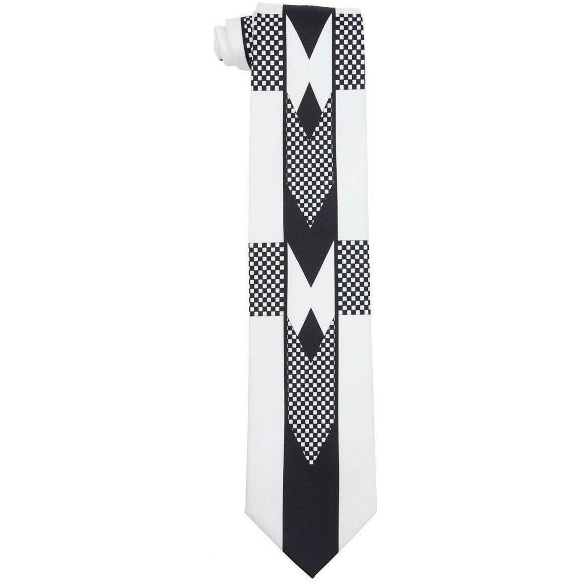 Vittorio Farina Satin Founders Tuxedo Special Print Necktie &amp; Pocket Square by Classy Cufflinks
