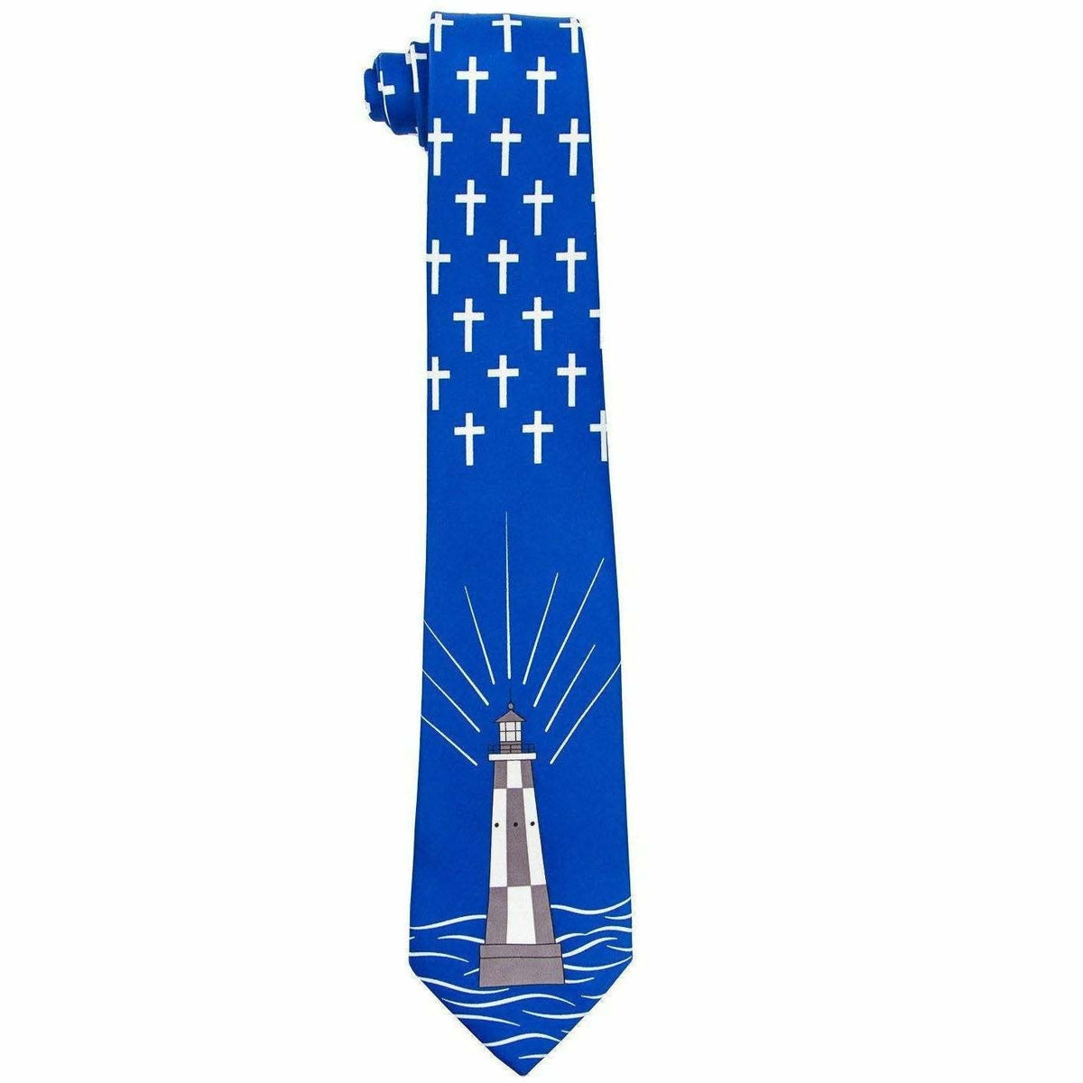 Vittorio Farina Men's Religious Satin Necktie &amp; Pocket Square