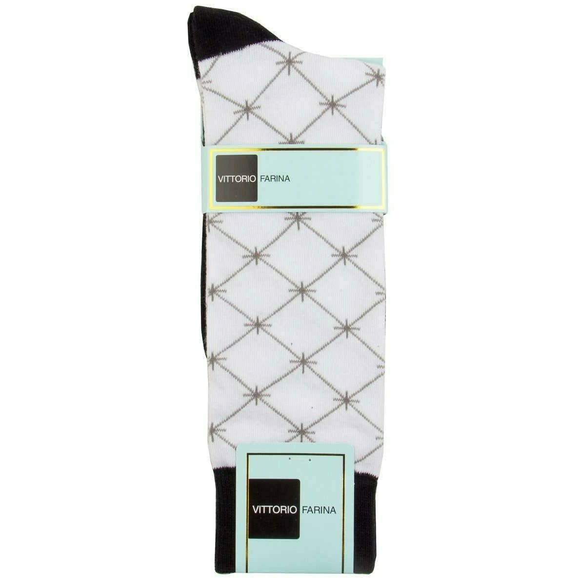 Vittorio Farina Men's Black Design Dress Socks: Retail & Wholesale: 6 Pack Vittorio Farina Men's Black Design Dress Socks: Retail & Wholesale: 6 Pack