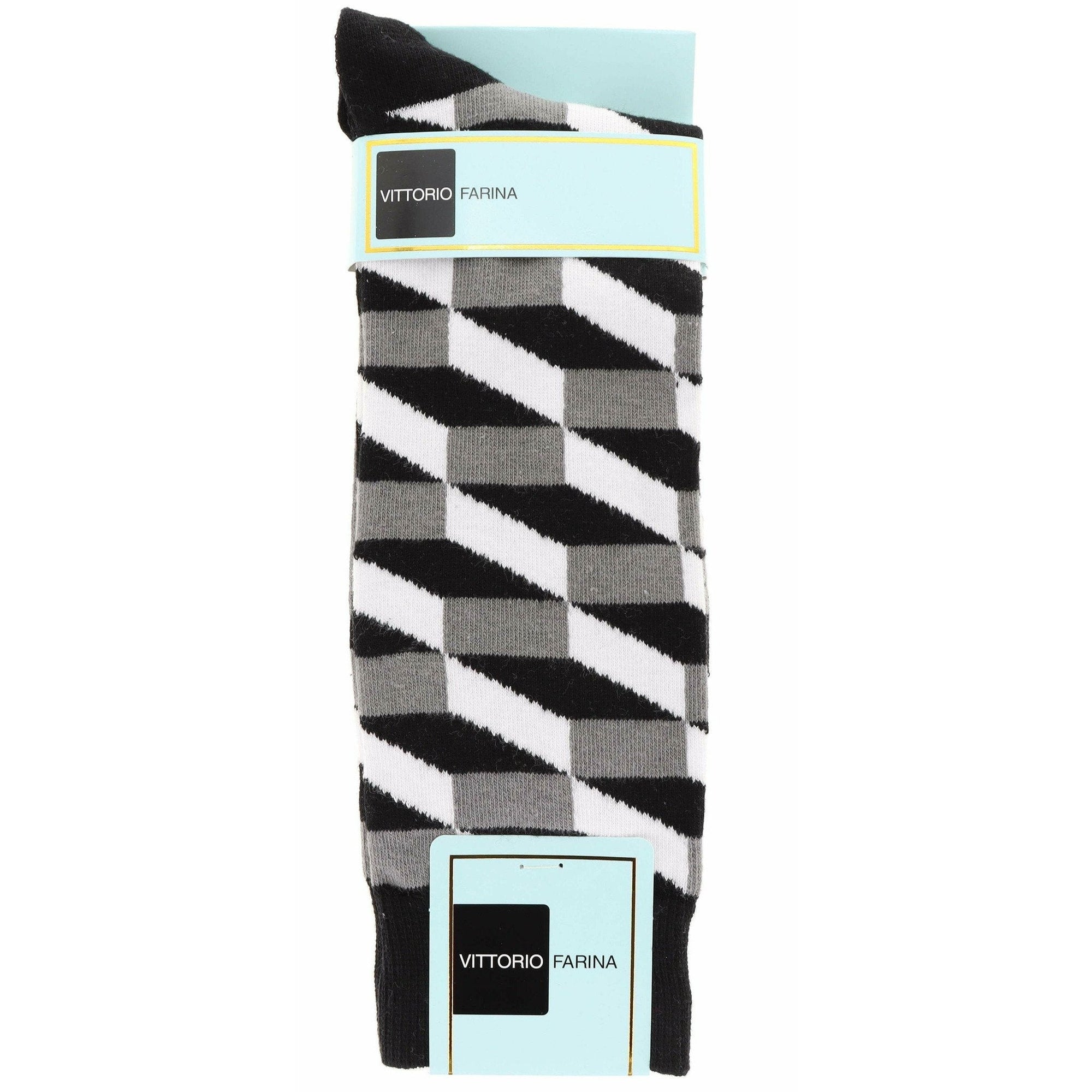 Vittorio Farina Men's Colorful Checker Socks by Classy Cufflinks