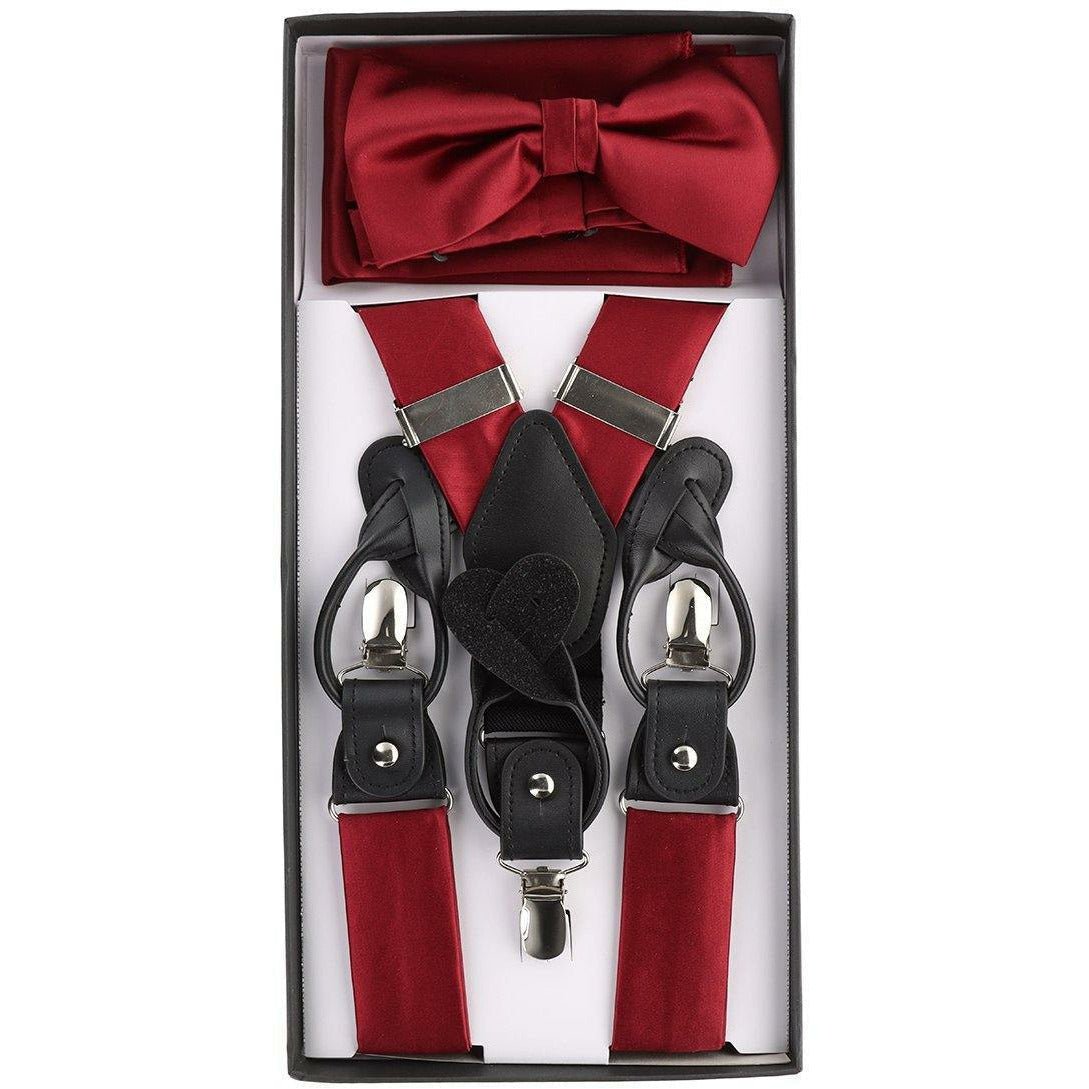 Vittorio Vico Gift Box (Suspender, Bow Tie &amp; Pocket Square Set) by Classy Cufflinks
