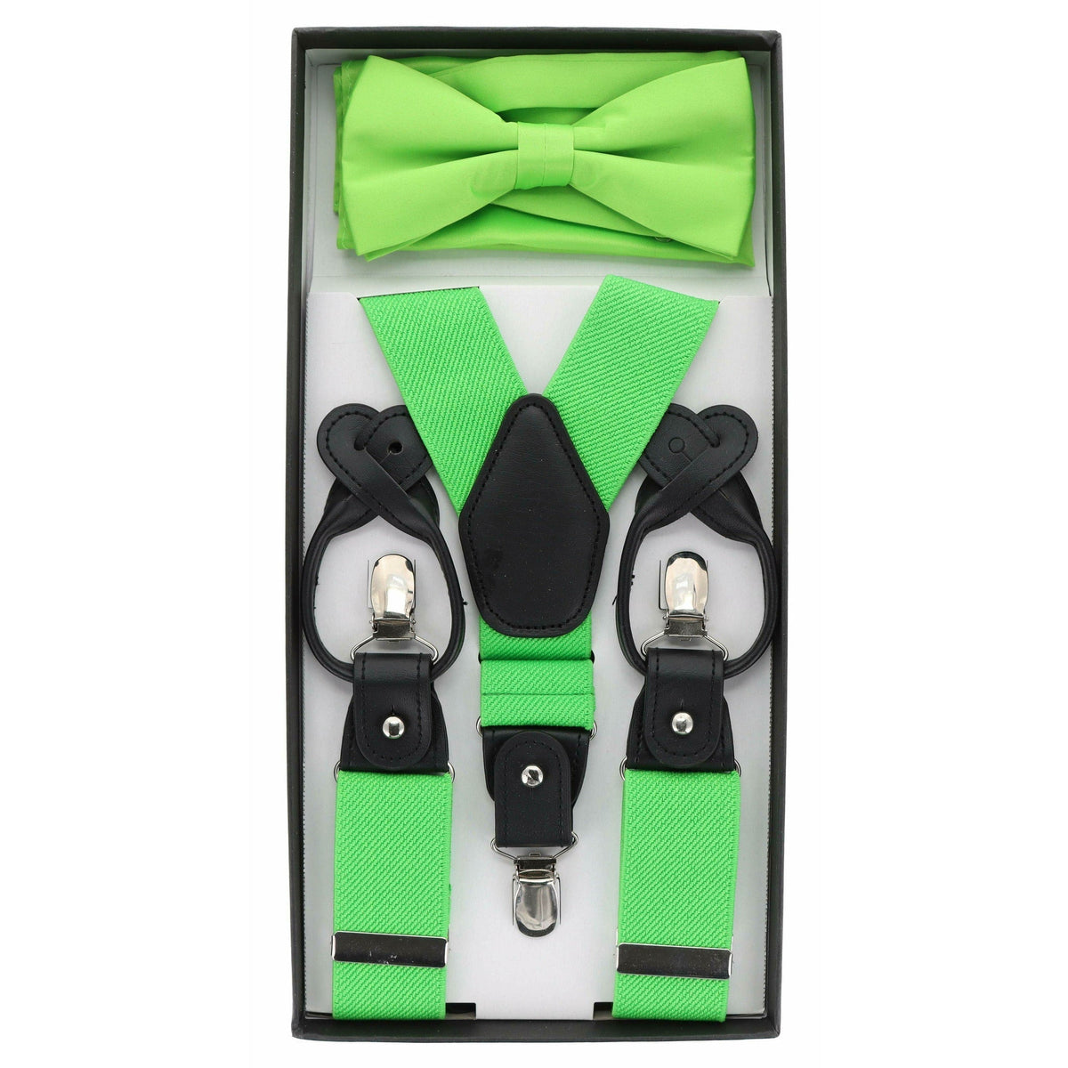 Vittorio Vico Gift Box (Suspender, Bow Tie &amp; Pocket Square Set) by Classy Cufflinks