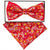 Vittorio Farina Men's Two Tone Design Bow Tie & Pocket Square in Gift Box