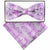 Vittorio Farina Men's Two Tone Design Bow Tie & Pocket Square in Gift Box