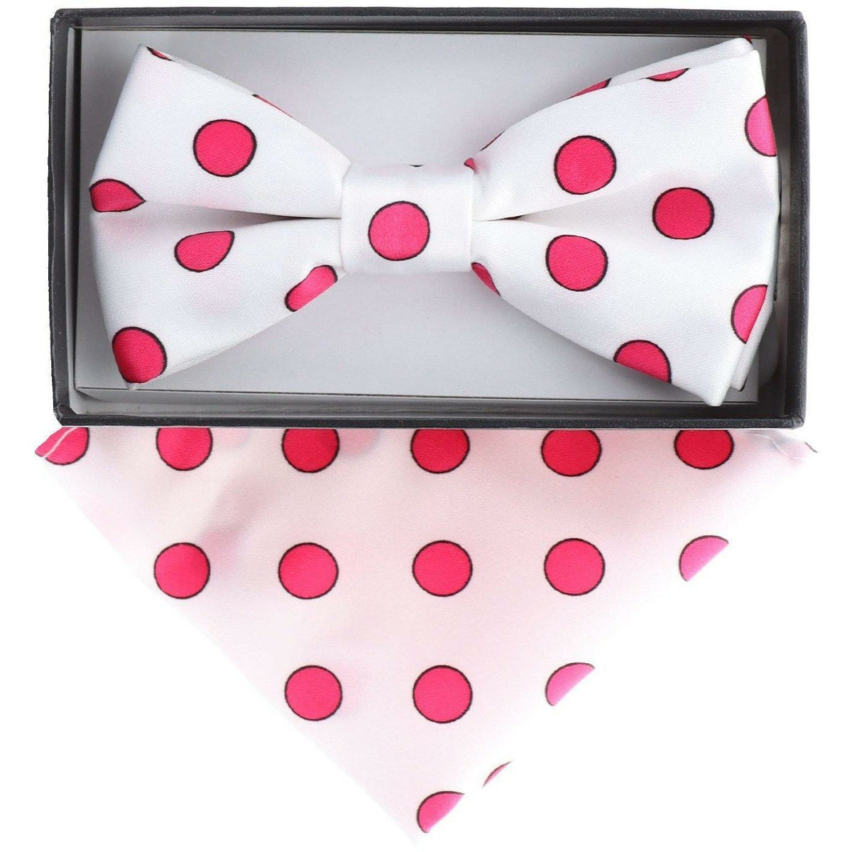 Vittorio Farina Boy's Designer Floral Print Print Bow Tie &amp; Pocket Square by Classy Cufflinks