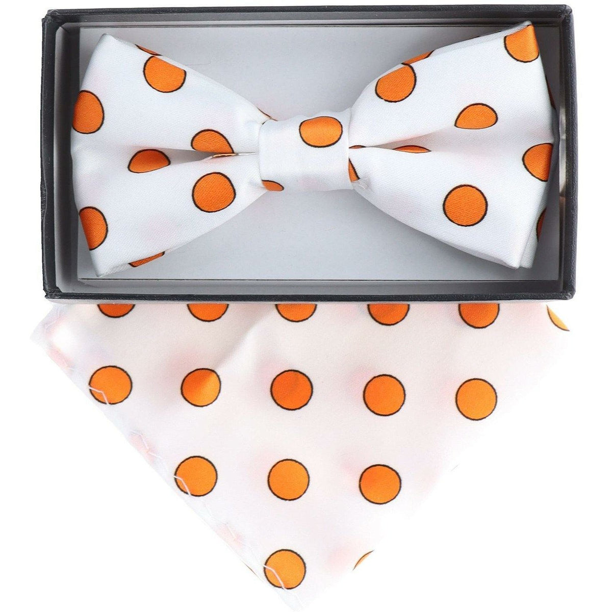 Vittorio Farina Boy's Designer Floral Print Print Bow Tie &amp; Pocket Square by Classy Cufflinks